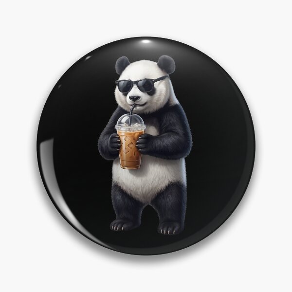 Item preview, Funny Panda Drinking Iced Coffee Meme Panda Lover designed and sold by TerryConnells.