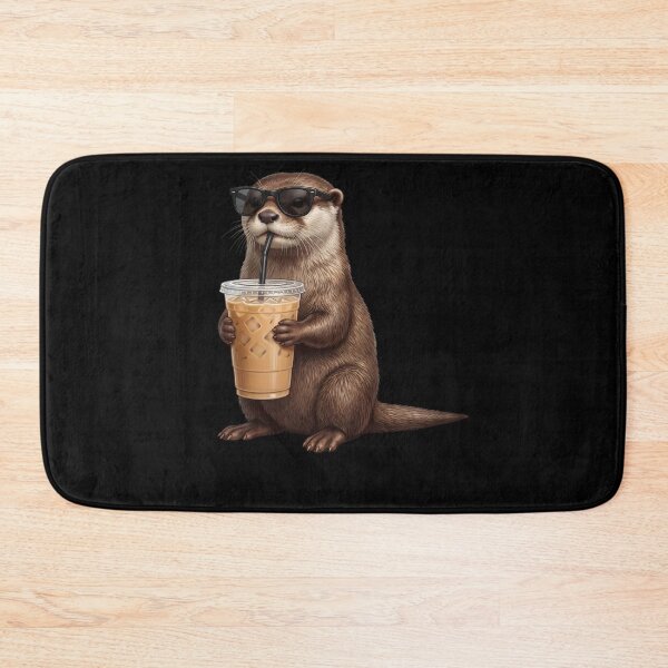 Item preview, Funny Otter Drinking Iced Coffee Meme Otter Lover designed and sold by TerryConnells.