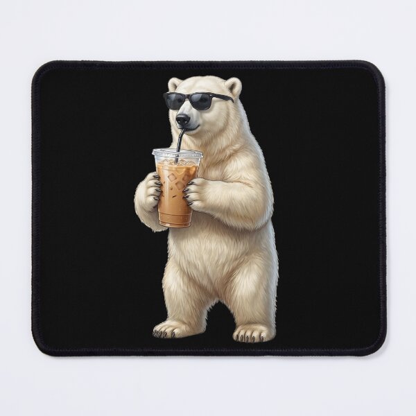 Item preview, Funny Polar Bear Drinking Iced Coffee Meme Polar Bear Lover designed and sold by TerryConnells.