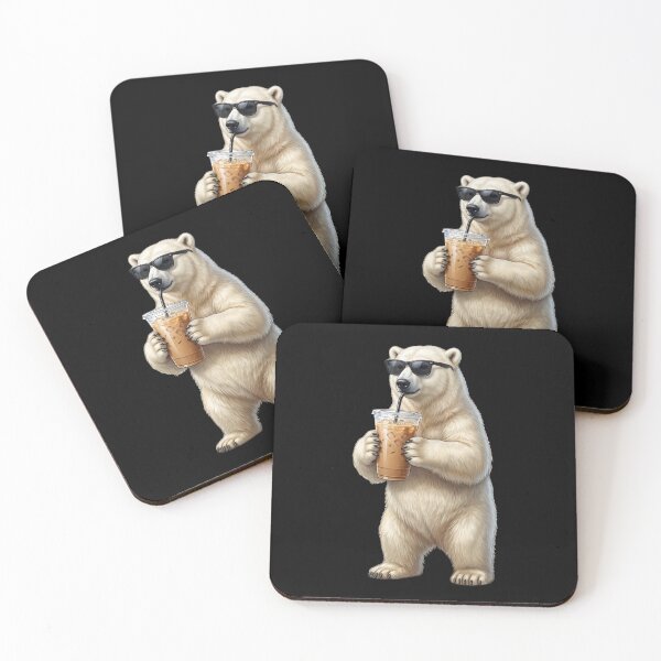 Item preview, Funny Polar Bear Drinking Iced Coffee Meme Polar Bear Lover designed and sold by TerryConnells.