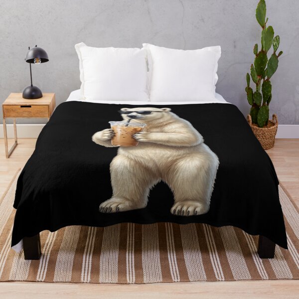 Item preview, Funny Polar Bear Drinking Iced Coffee Meme Polar Bear Lover designed and sold by TerryConnells.