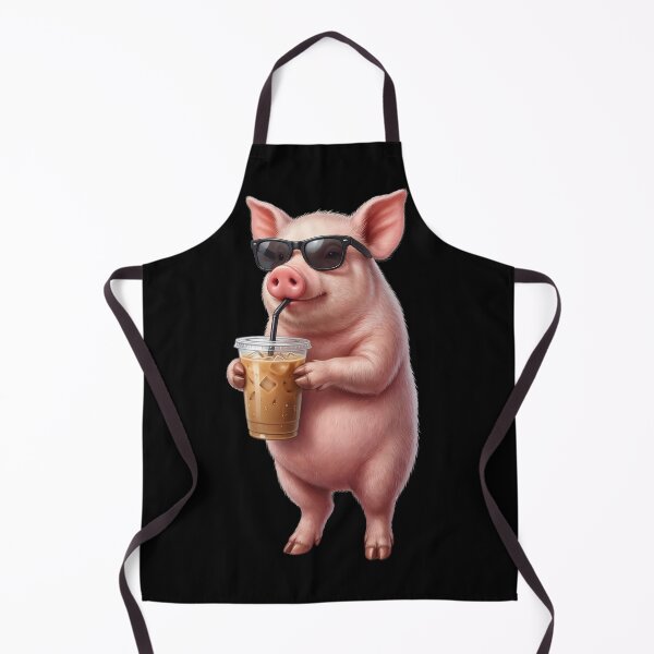 Item preview, Funny Pig Drinking Iced Coffee Meme Pig Lover designed and sold by TerryConnells.