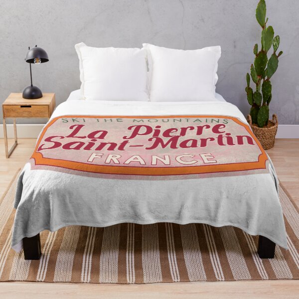 Item preview, La Pierre Saint-Martin, France, Ski, textured skiing badge designed and sold by Wanderful-roads.
