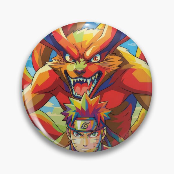 Item preview, Naruto adn Kurama Wpap Pop Art designed and sold by sandrahofer-art.