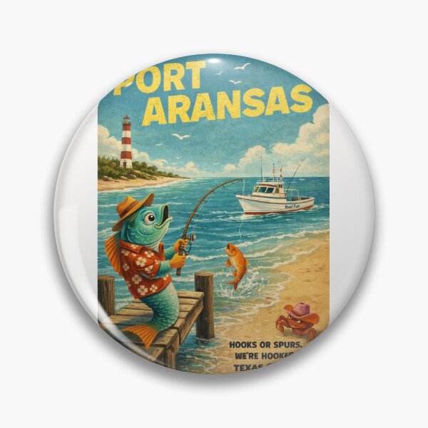 Item preview, Port Aransas Harbor and Mustang Island Coastline Along the Texas Gulf designed and sold by Places On Earth.
