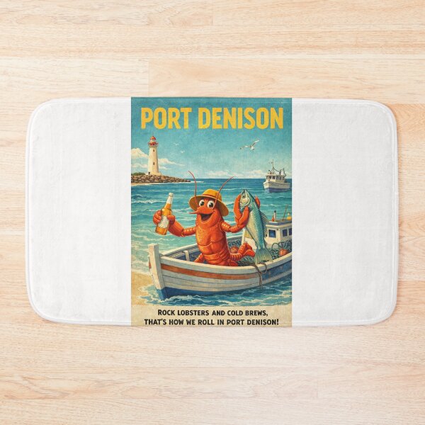 Item preview, ort Denison Harbor and Dongara Coastline Along Western Australia Indian Ocean designed and sold by Places On Earth.