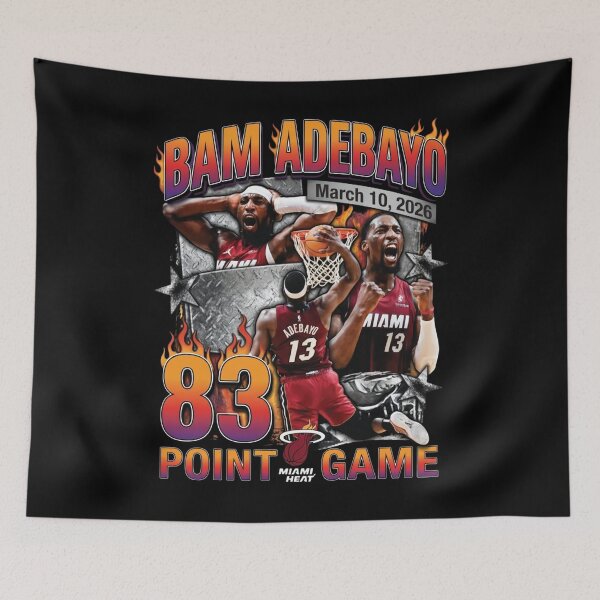 Item preview, Bam Adebayo 83 Points Historic Night Miami Heat NBA Record 3.10.2026 - Bam Adebayo  designed and sold by AutumnverArt.