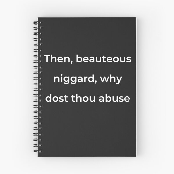 Item preview, "Then, beauteous niggard, why dost thou abuse" - print white designed and sold by ariksworld.