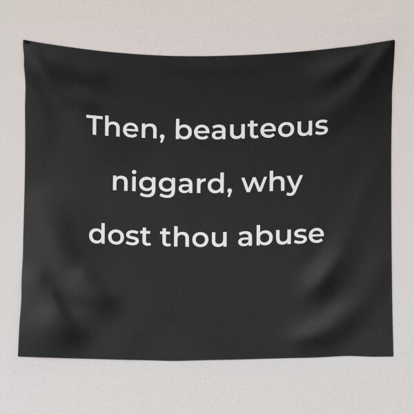 Item preview, "Then, beauteous niggard, why dost thou abuse" - print white designed and sold by ariksworld.