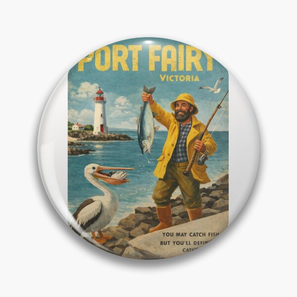 Item preview, Port Fairy Lighthouse and Griffiths Island Coastline in Victoria Australia designed and sold by Places On Earth.