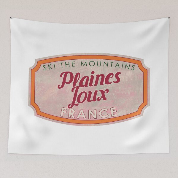 Item preview, Plaines-Joux, France, Ski, textured skiing badge designed and sold by Wanderful-roads.