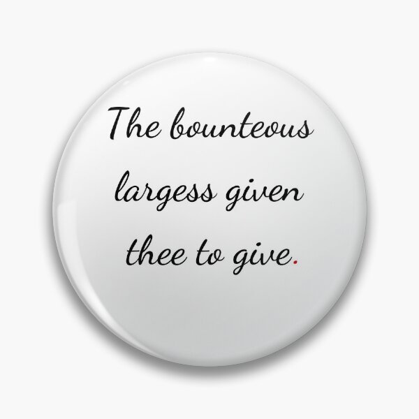 Item preview, "The bounteous largess given thee to give" - handwriting black designed and sold by ariksworld.