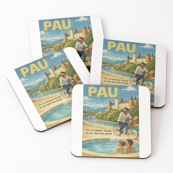 Item preview, Pau Château de Pau and Gave de Pau River Landscape in Béarn Nouvelle-Aquitaine designed and sold by Places On Earth.