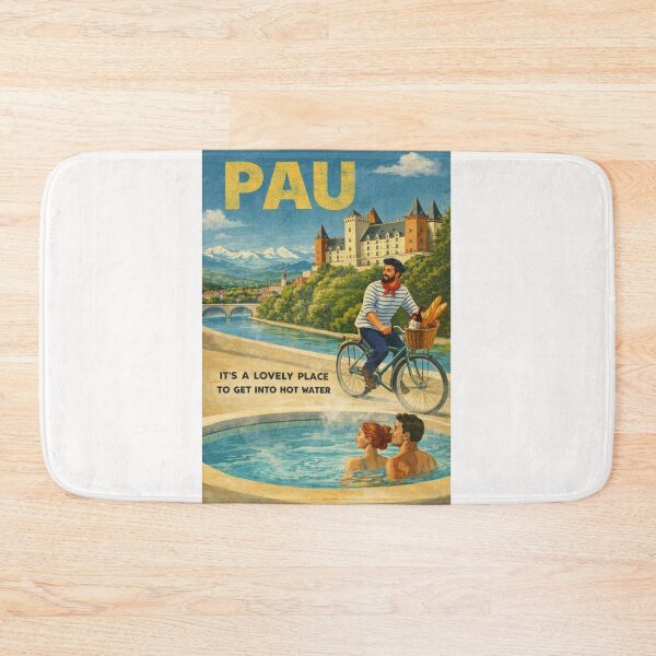 Item preview, Pau Château de Pau and Gave de Pau River Landscape in Béarn Nouvelle-Aquitaine designed and sold by Places On Earth.
