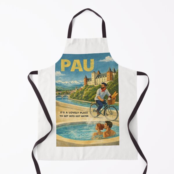 Item preview, Pau Château de Pau and Gave de Pau River Landscape in Béarn Nouvelle-Aquitaine designed and sold by Places On Earth.