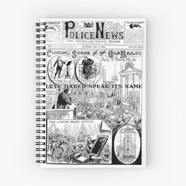Item preview, Vintage Newspaper Oscar Wilde Trial Reclaimed Love Dared Speak Its Name Gay Pride Graphic Design designed and sold by ItsAKinkThing.
