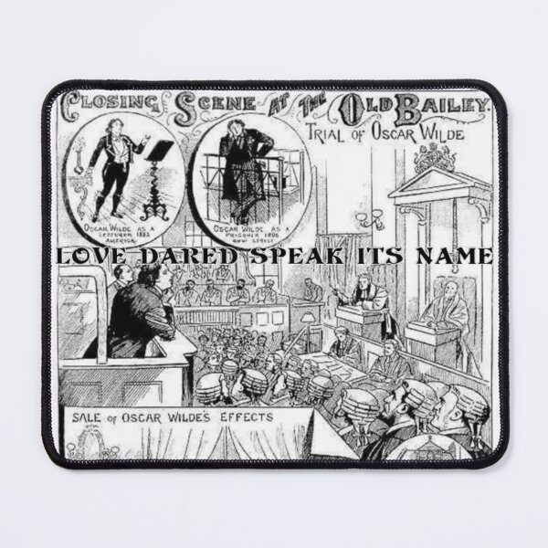 Item preview, Vintage Newspaper Oscar Wilde Trial Reclaimed Love Dared Speak Its Name Gay Pride Graphic Design designed and sold by ItsAKinkThing.