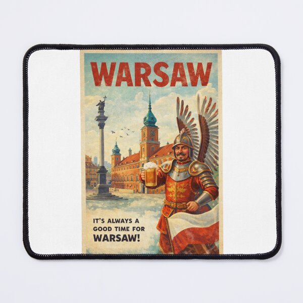 Item preview, Warsaw Old Town and Royal Castle Square in Mazowieckie Poland designed and sold by Places On Earth.