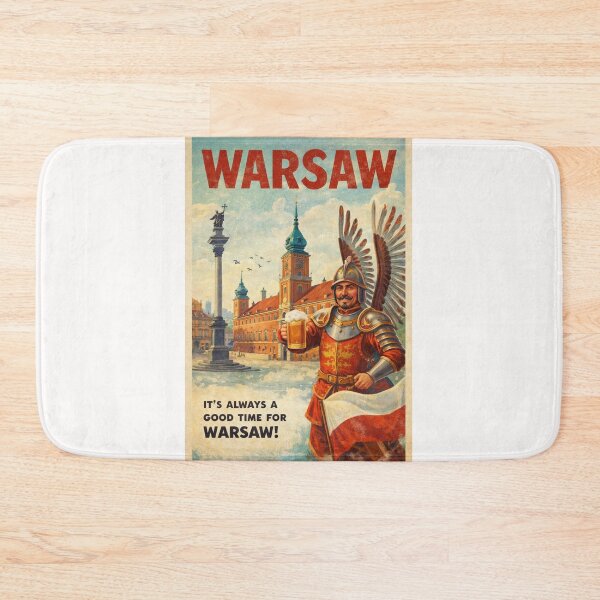 Item preview, Warsaw Old Town and Royal Castle Square in Mazowieckie Poland designed and sold by Places On Earth.