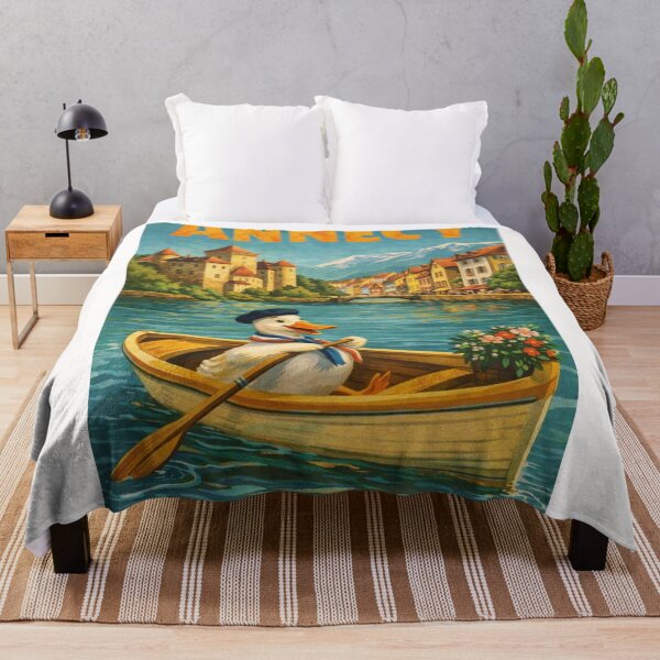 Item preview, Annecy Lakefront and Château d’Annecy Skyline in Haute-Savoie France designed and sold by Places On Earth.