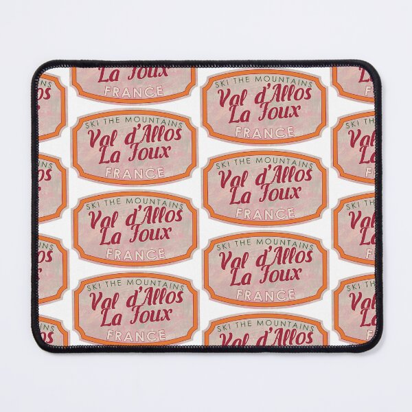 Item preview, Val d'Allos – La Foux, France, Ski, textured skiing badge designed and sold by Wanderful-roads.