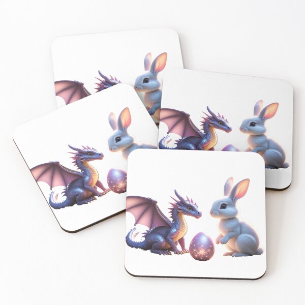 Item preview, Fantasy Easter Bunny & Magical Dragon – Sweet Mystical Design designed and sold by FehlingMedia.