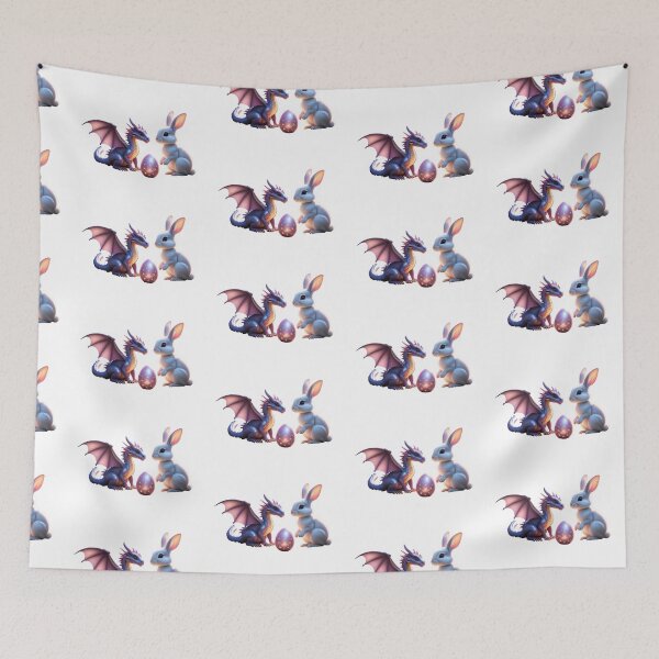 Item preview, Fantasy Easter Bunny & Magical Dragon – Sweet Mystical Design designed and sold by FehlingMedia.