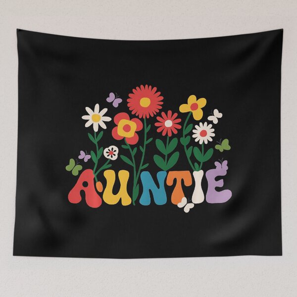 Item preview, Auntie Flower Garden Retro Floral Design designed and sold by zamiokaline.