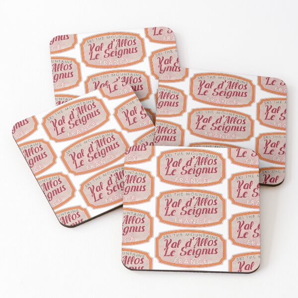 Item preview, Val d'Allos – Le Seignus, France, Ski, textured skiing badge designed and sold by Wanderful-roads.