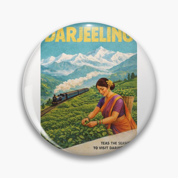 Item preview, Darjeeling Himalayan Railway and Kanchenjunga Tea Gardens in West Bengal India designed and sold by Places On Earth.