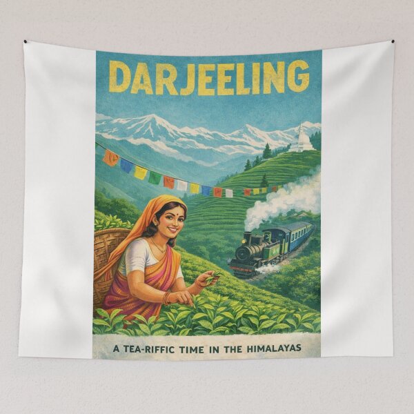 Item preview, Darjeeling Tea Gardens and Kanchenjunga Himalayan Landscape in West Bengal designed and sold by Places On Earth.