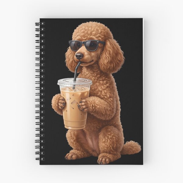Item preview, Funny Brown Poodle Drinking Iced Coffee Meme Dog Lover designed and sold by TerryConnells.