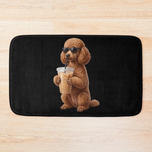 Item preview, Funny Brown Poodle Drinking Iced Coffee Meme Dog Lover designed and sold by TerryConnells.