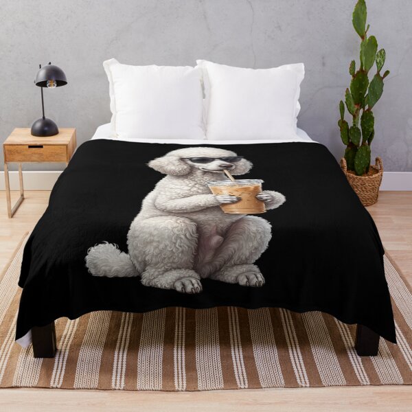 Item preview, Funny Poodle Drinking Iced Coffee Meme Dog Lover designed and sold by TerryConnells.