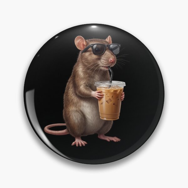 Artikelvorschau, Lustiges Ratten-trinkt-Eiskaffee-Meme für Rattenliebhaber entworfen und verkauft von TerryConnells.