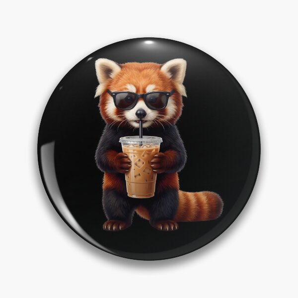 Item preview, Funny Red Panda Drinking Iced Coffee Meme Red Panda Lover designed and sold by TerryConnells.