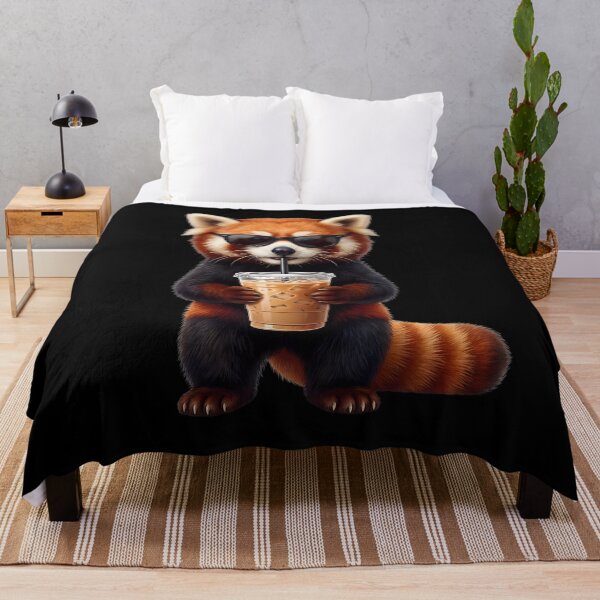 Item preview, Funny Red Panda Drinking Iced Coffee Meme Red Panda Lover designed and sold by TerryConnells.