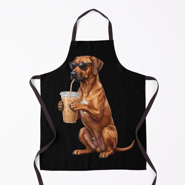 Item preview, Funny Rhodesian Ridgeback Drinking Iced Coffee Meme Dog Lover designed and sold by TerryConnells.