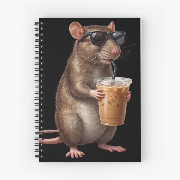 Item preview, Funny Rat Drinking Iced Coffee Meme Rat Lover designed and sold by TerryConnells.