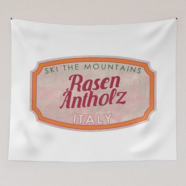 Item preview, Rasen-Antholz, Italy, Trentino-Alto Adige, Ski, textured skiing badge designed and sold by Wanderful-roads.