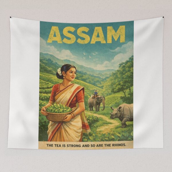 Item preview, Assam Brahmaputra Valley and Kaziranga National Park in Northeast India designed and sold by Places On Earth.