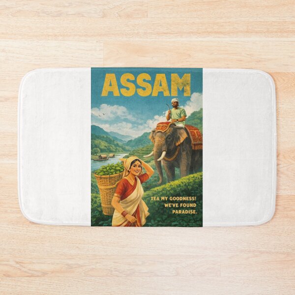Item preview, Assam Brahmaputra Valley Tea Gardens and Kaziranga Landscape in Northeast India designed and sold by Places On Earth.