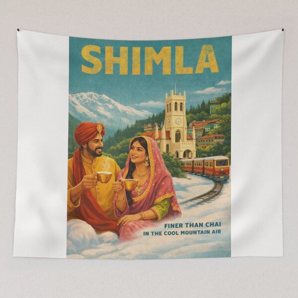Item preview, Shimla Christ Church Ridge and Kalka Shimla Railway in Himachal Pradesh designed and sold by Places On Earth.