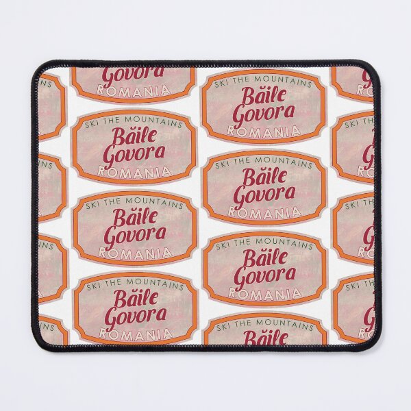 Item preview, Băile Govora, Romania, Ski, textured skiing badge designed and sold by Wanderful-roads.