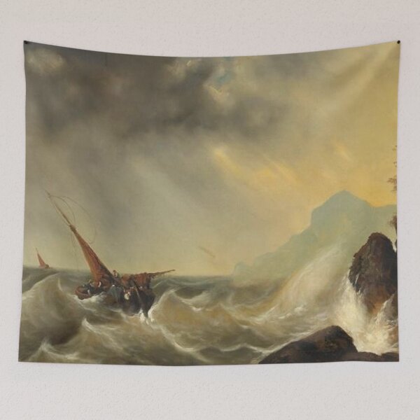 Item preview, Ship in stormy seas designed and sold by SharonTheFirst.