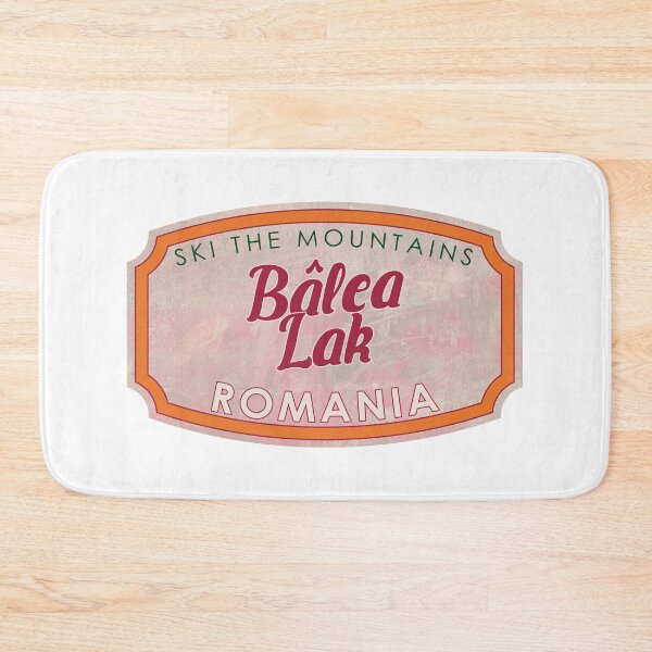 Item preview, Bâlea Lak, Romania, Ski, textured skiing badge designed and sold by Wanderful-roads.