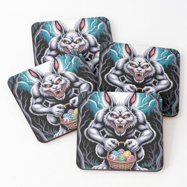 Item preview, Evil Dark Easter Bunny – Creepy Horror Easter Rabbit Design designed and sold by Art-Arcade6.