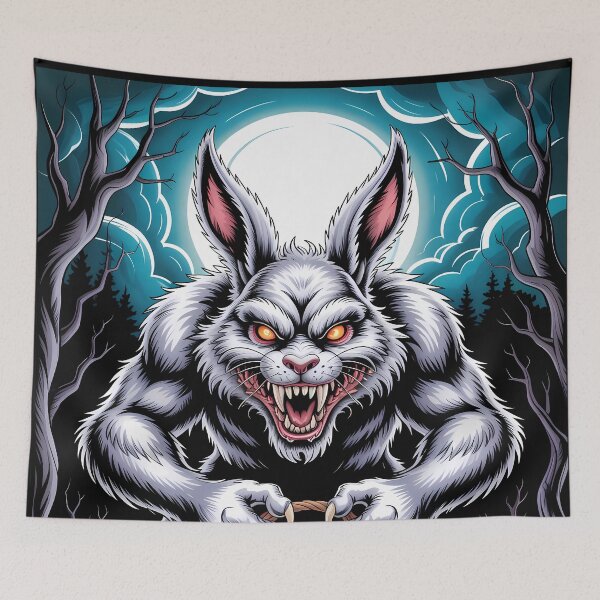 Artikelvorschau, Böser, dunkler Osterhase – Gruseliges Horror-Osterhasen-Design entworfen und verkauft von Art-Arcade6.
