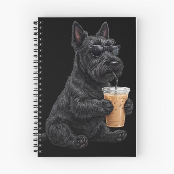 Artikelvorschau, Lustiges Meme eines schottischen Terriers beim Eiskaffeetrinken – ideal für Hundeliebhaber entworfen und verkauft von TerryConnells.