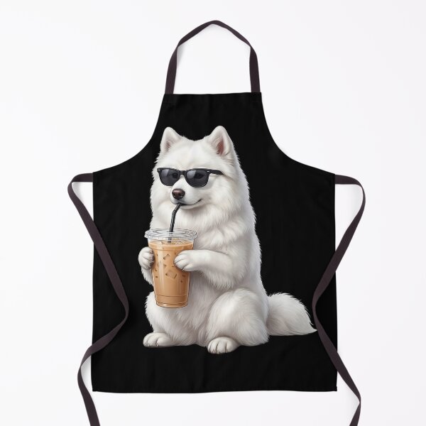 Item preview, Funny Samoyed Drinking Iced Coffee Meme Dog Lover designed and sold by TerryConnells.